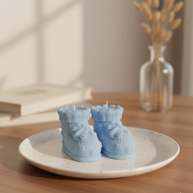 Baby Children's Shoes Candle