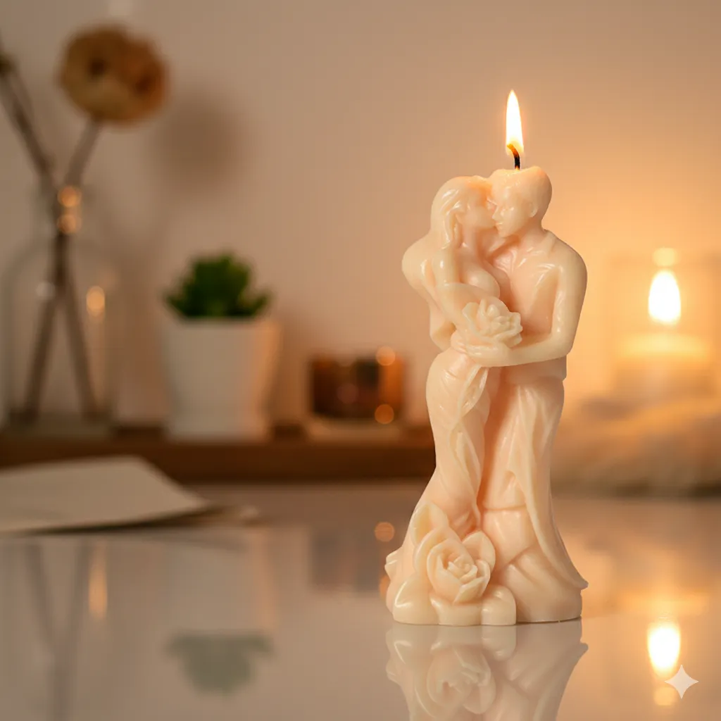Couple Kissing Candle