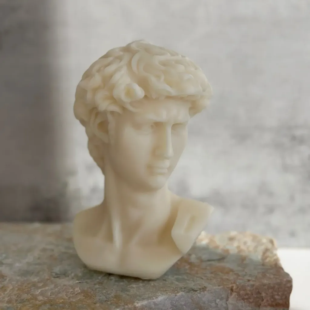 David Statue Candle