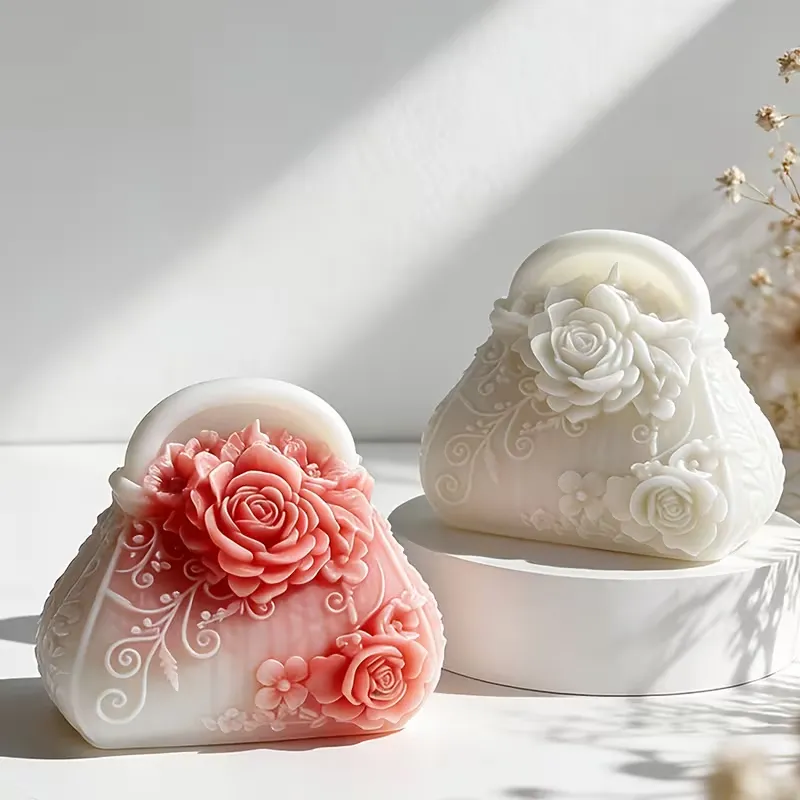 Floral Handbag Candle