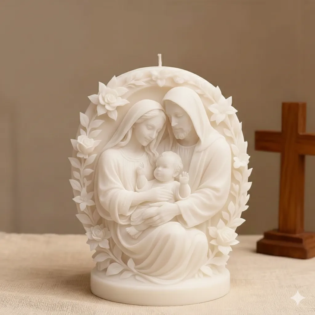 Holy Family Candle