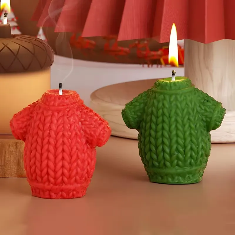 Knitting Clothes Candle