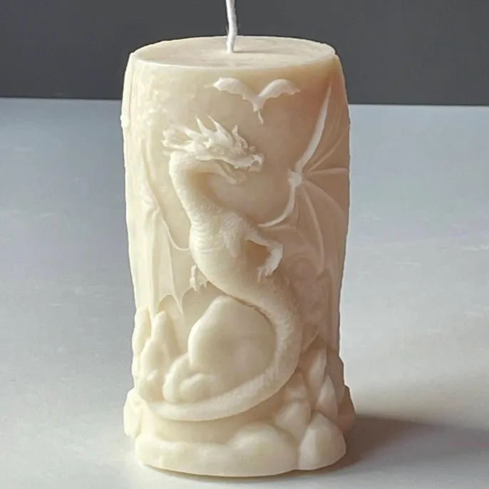 Mythical Dragon Guardian Candle