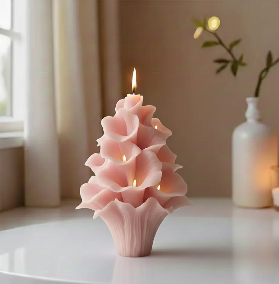 Romantic Flower Tree Candle