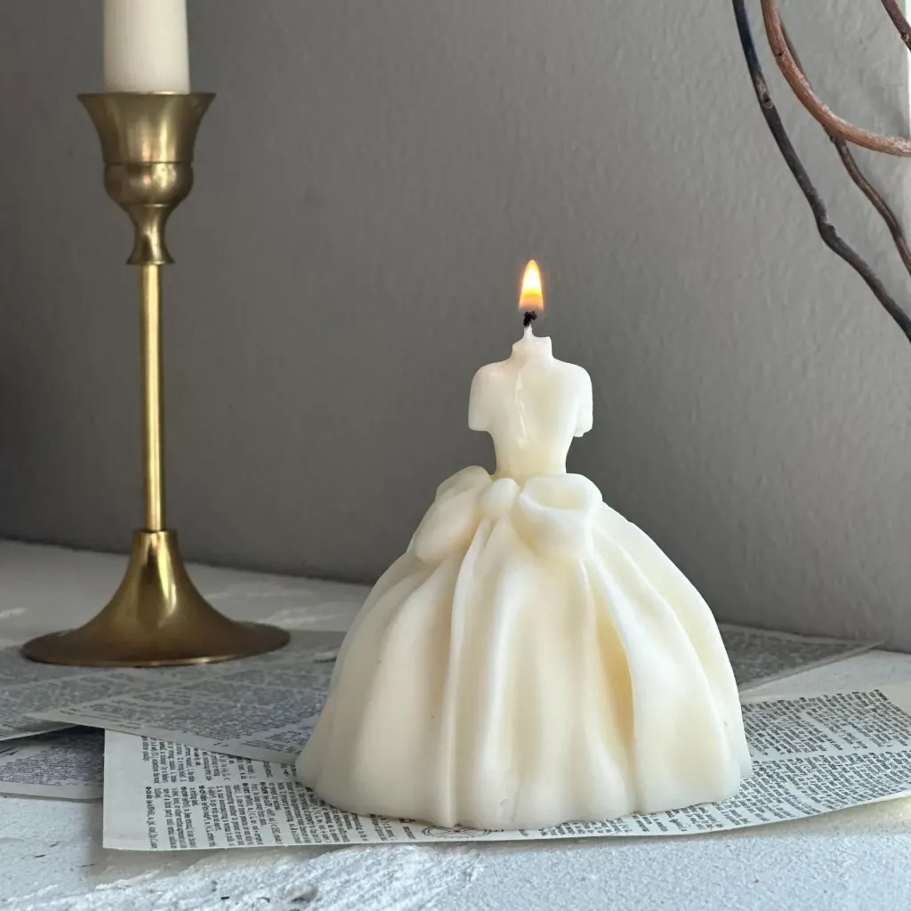 Wedding Dress Candle